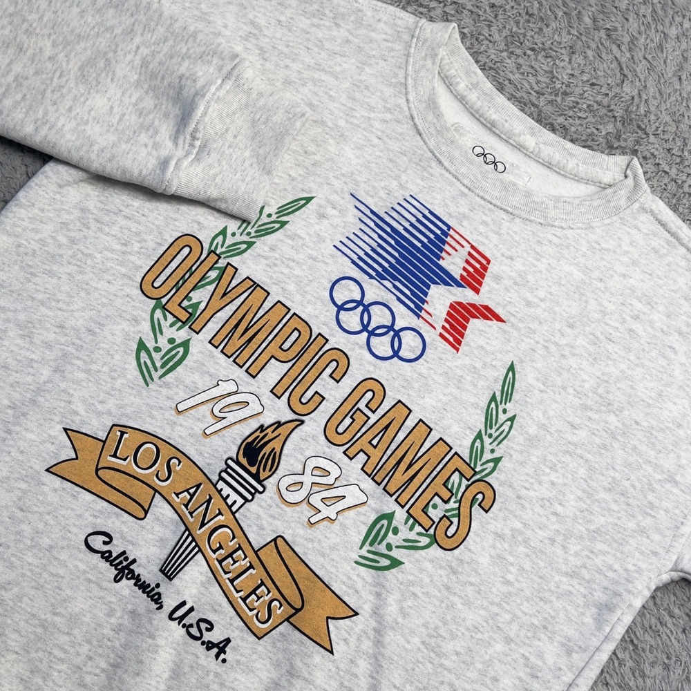 Abercrombie Los Angeles Olympic Games 1984 Sweatshirt Heritage Kids 11/12 Gray‎